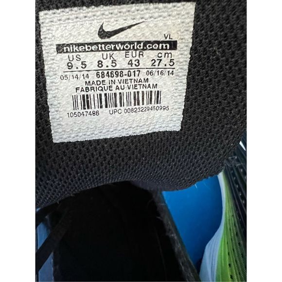 Nike Vapor Keystone 2 Low Fastflex Neon Green Baseball Cleats 684698-017 Sz 9.5 - Picture 5 of 6